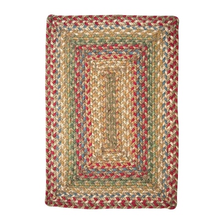 Homespice Decor 10 x 10 in. Azalea Jute Braided Rugs, Red 565143